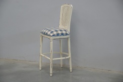 Barová židle Isabella, kostkovaná látka