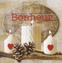 Obrázek 14x14, štěstí bonheur, rám sv. dub - červotoč